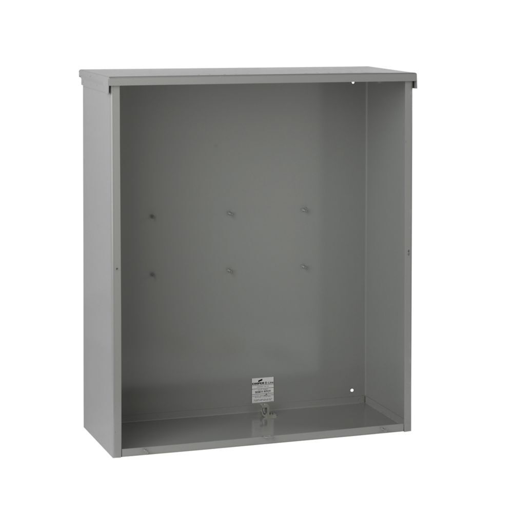 Eaton B-Line series CT lift off cover, 3R, 14 gauge steel, ANSI 61 gray paint, Galvanized steel, Surface mount, 1P, Lift off cover