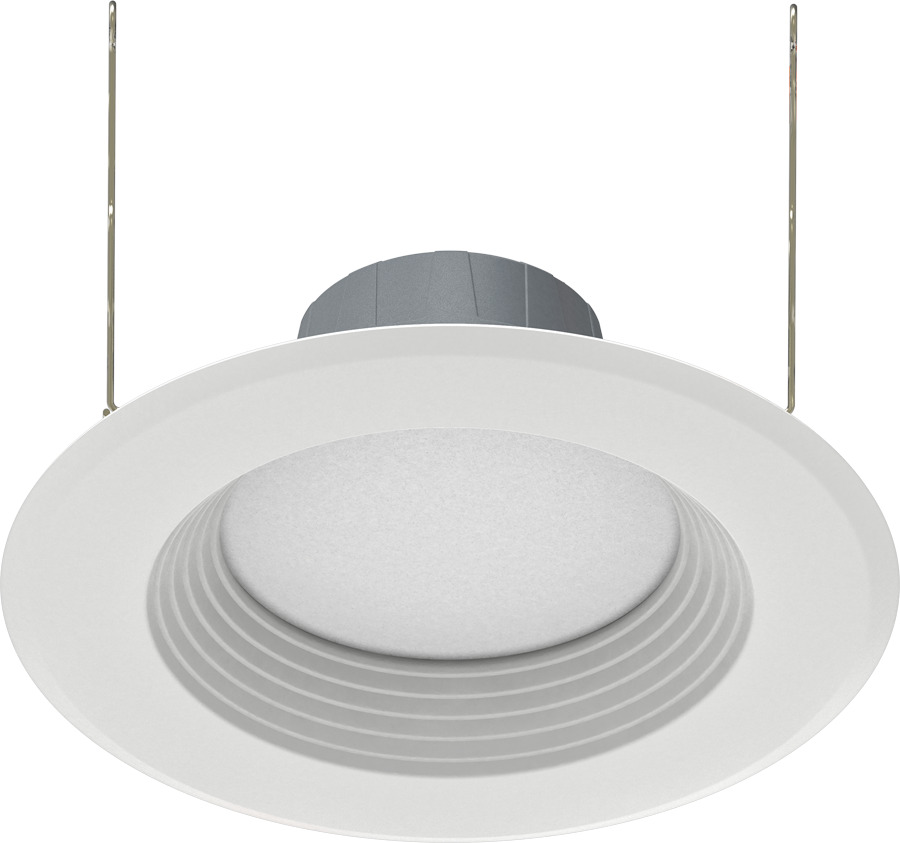 Recessed Downlights 735 Lumens Retrofit Downlight 6 Inches Round 8W 90CRI Adjustable 2700/3000/3500/4000/5000K 120V White Baffle
