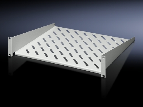 Component shelf 2 U, static installation, 482.6 mm (19Zoll) for 482.6 mm system punchings, 482.6 mm