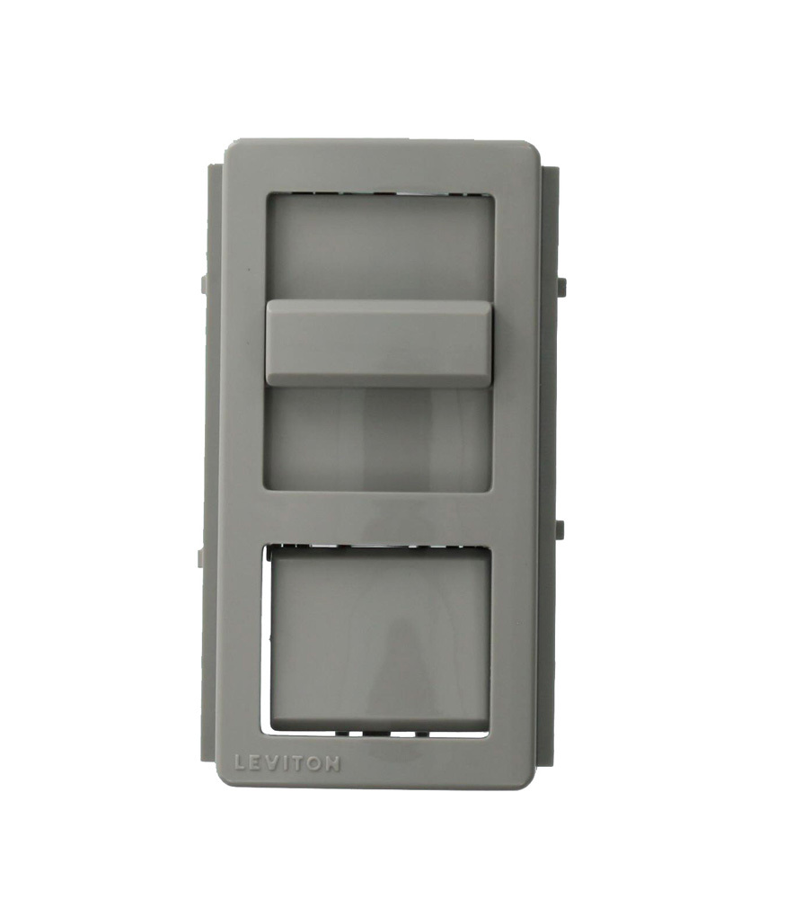 Illumatech Color Conversion Kit, Snap-On Gray Frame with Slider and Non-Lighted Push Button