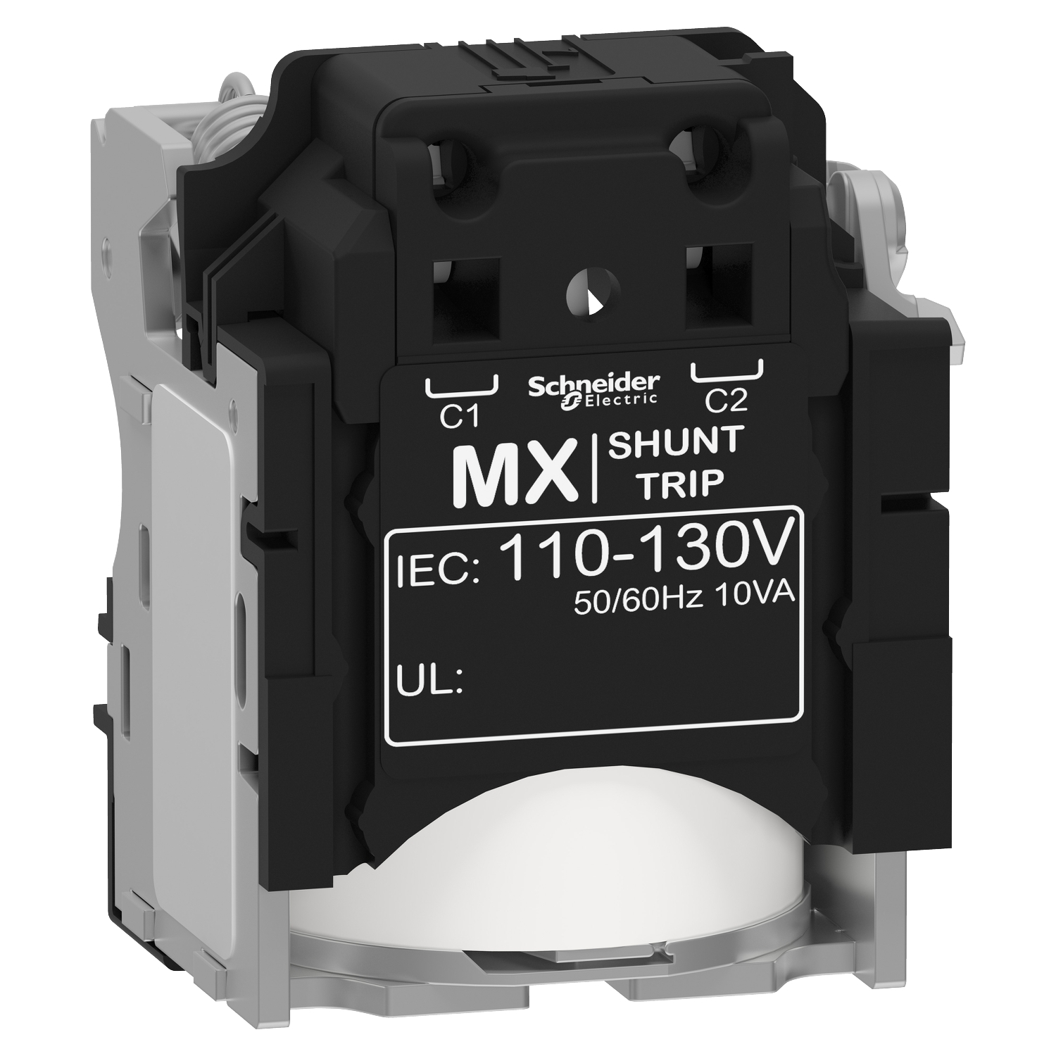 Shunt trip release MX, ComPacT NSX, 110/130VAC 50/60Hz, screwless spring terminal connections