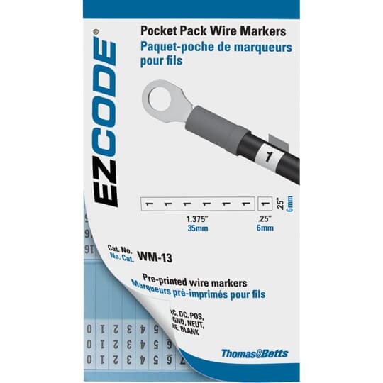 Standard Wire Marker Books - Vinyl Cloth 3 Pages 1, 2, 3 - 42 markers ea.. 3 Pages A, B, C - 42 markers ea.. 2 Pages T1, T2, T3 - 28 markers ea.. 2 Pages L1, L2, L3 - 28 markers ea. Total 140