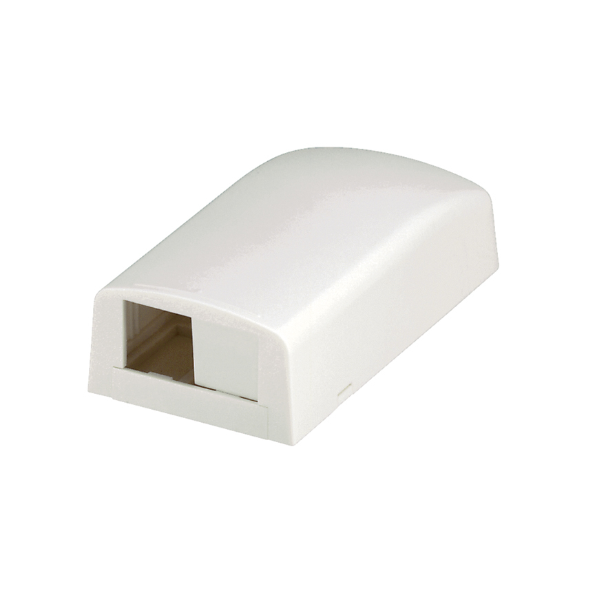 Surface Mount Box, 2 Port, White        