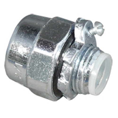 Conduit Hub With Bonding Screw; 1 Inch, Steel, Zinc Electroplated