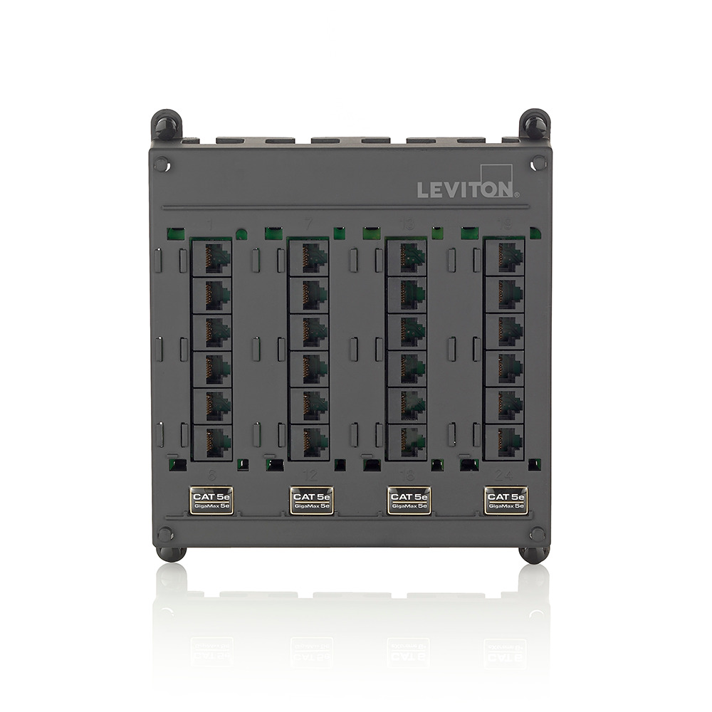 Twist and Mount Patch Panel, 24 CAT 5e Ports