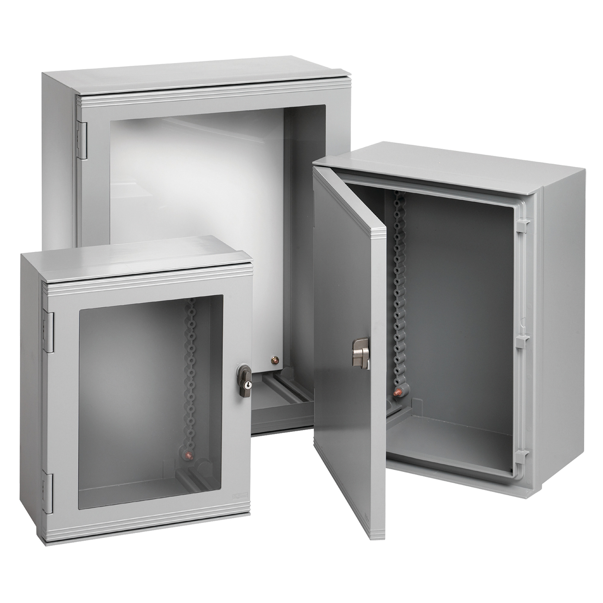 Ultrx Enclosure Window Door Type 4X, 500x400x200mm, Lt Gray, Fiberglass