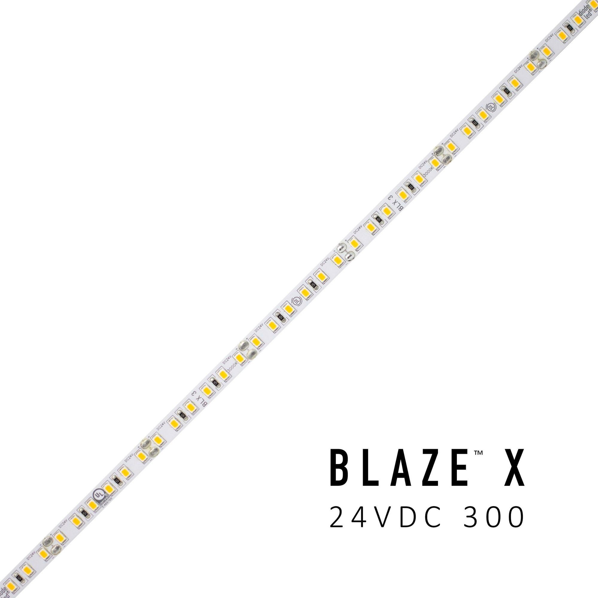 BLAZE X 300 LED Tape Light, 24V, 3000K, 16.4 ft. Spool