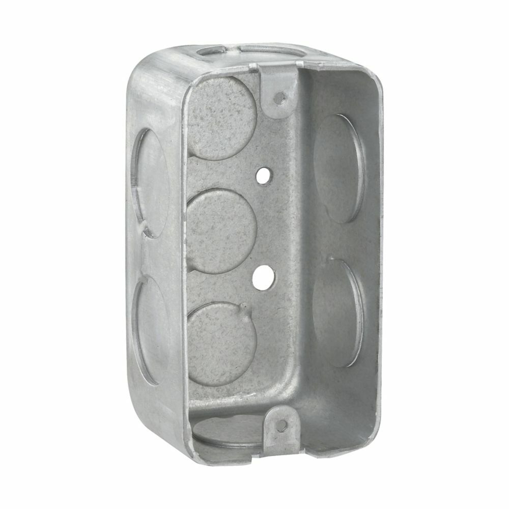 Eaton Crouse-Hinds series Utility Box, (3) 1/2", 1-7/8", Steel, (8) 1/2", 13.0 cubic inch capacity