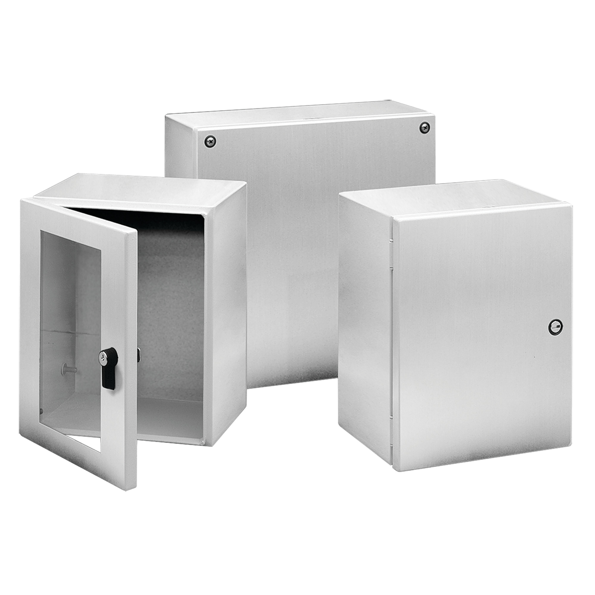 InLine Enclosure Screw Cover Type 4X, 150x150x120mm, Brushed, Stainless 304