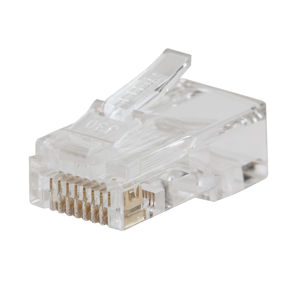 Pass-Thru Modular Data Plugs, RJ45-CAT6, 200-Pack