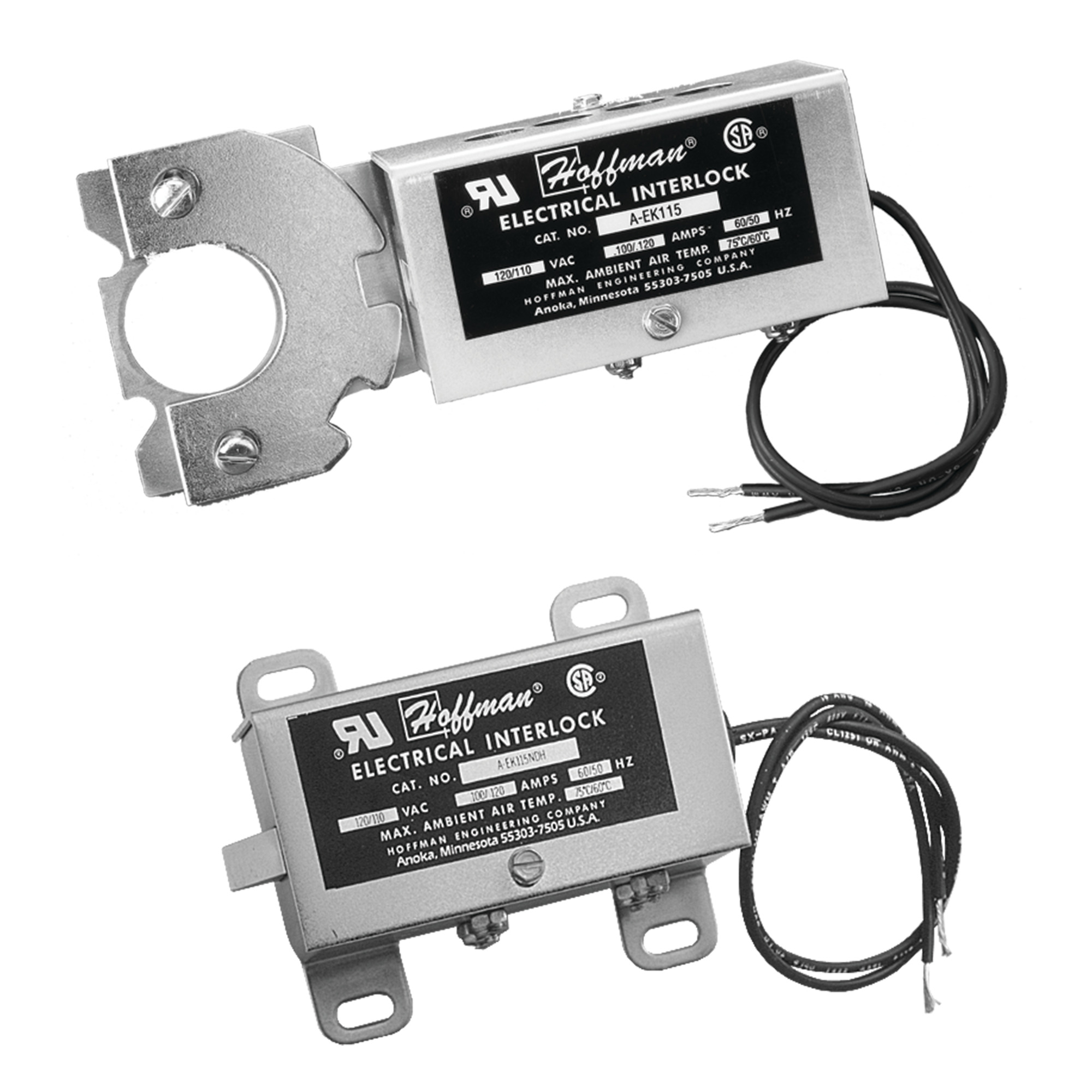 Electrical Interlocks NDH, 115VAC, Plated, Steel