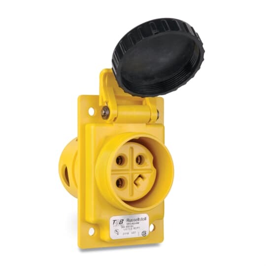 DuraGard 50 Amp, Watertight Female Receptacle- 30 250V