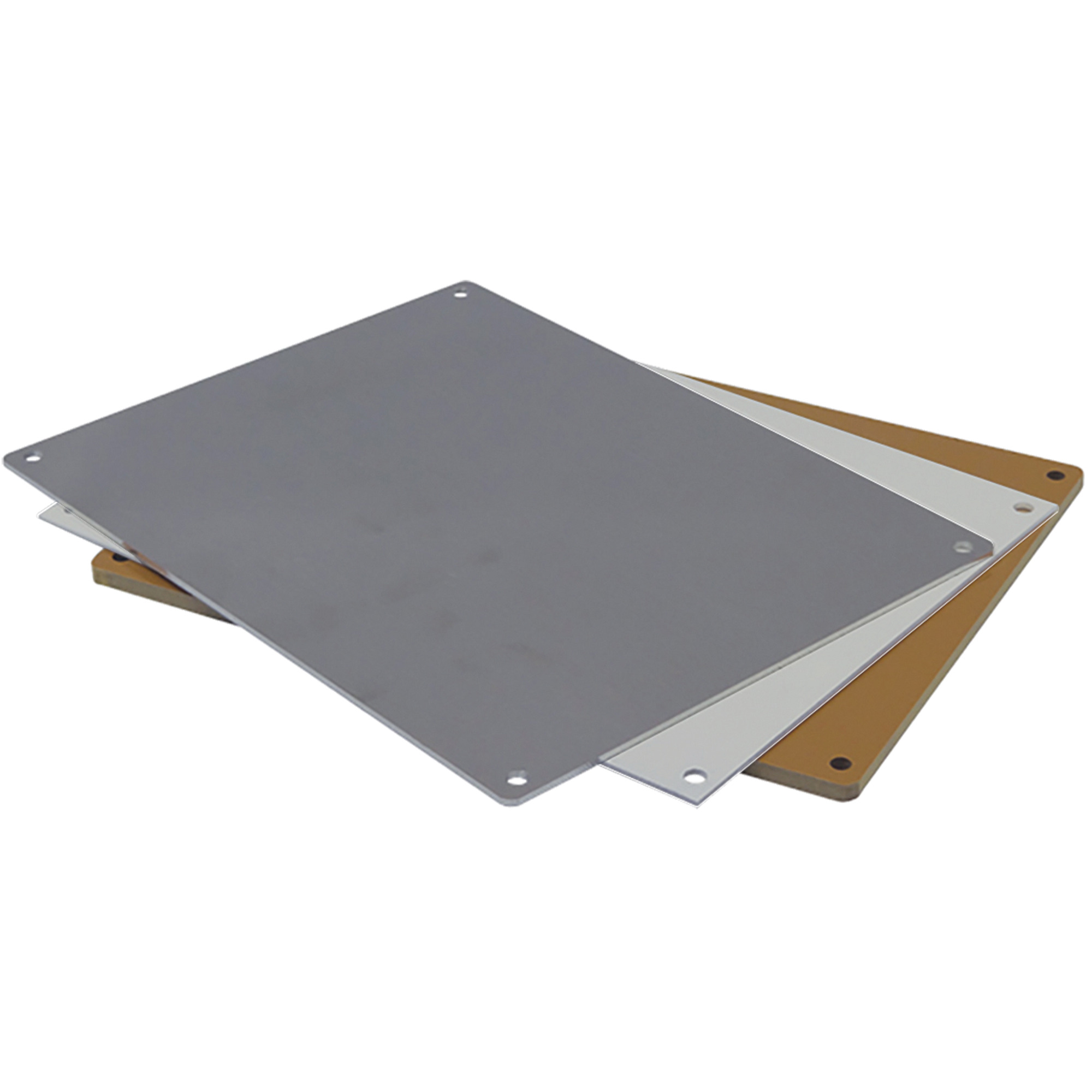 VJ Series Back Mounting Plate 10x8x.08 Unpainted Aluminum