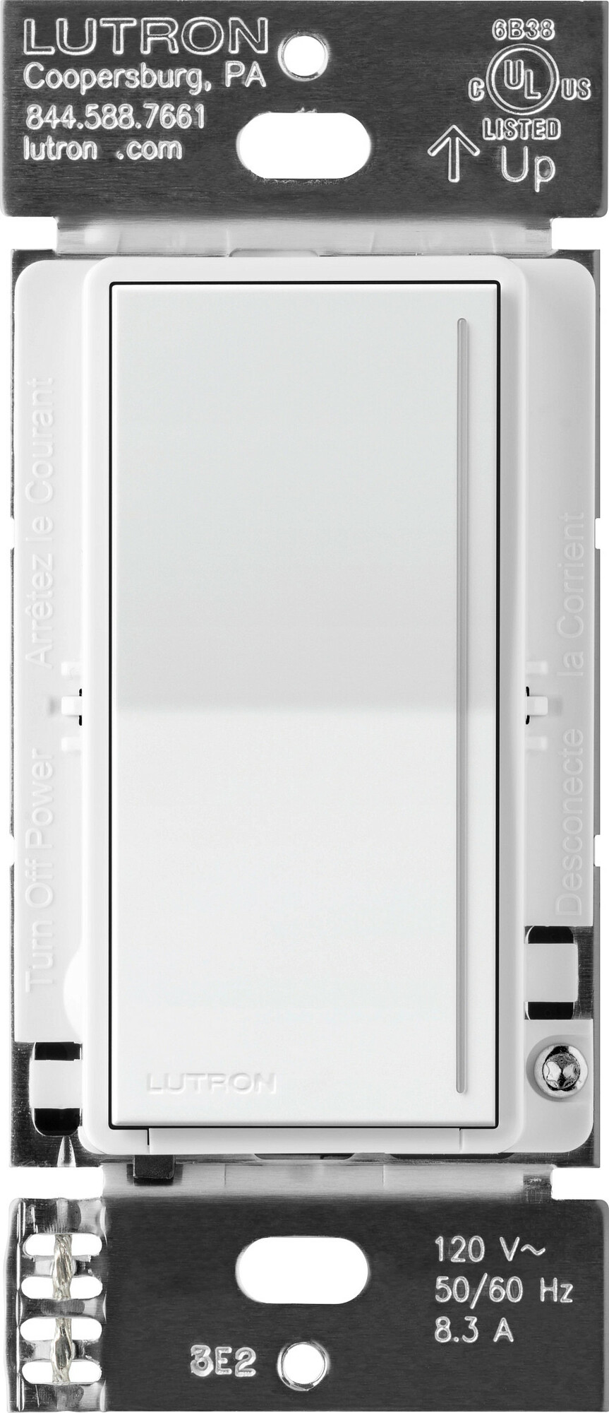 Sunnata Companion Dimmer Switch, for use only with Sunnata Pro LED+ Dimmer Switches, White