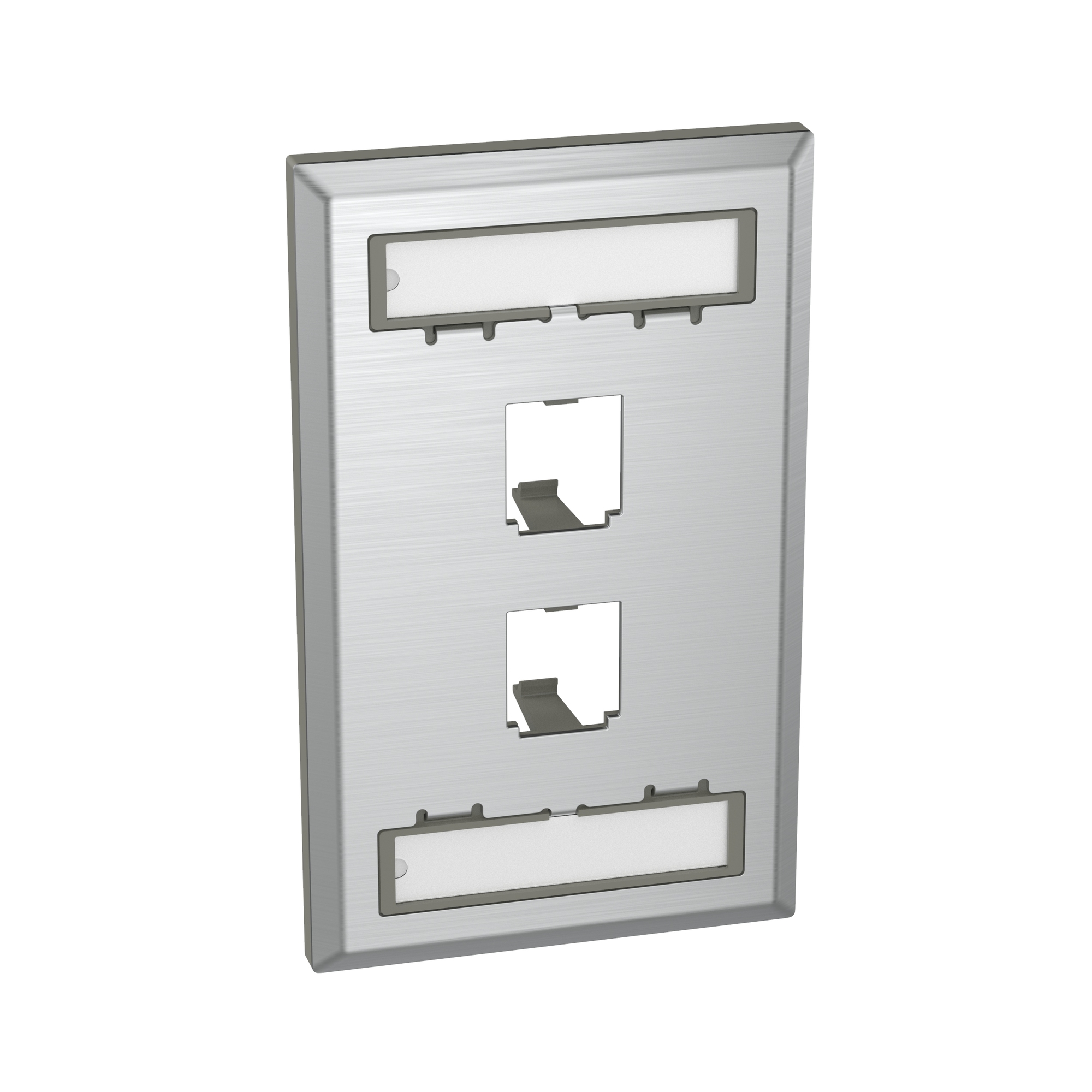 Faceplate, 2 Port, Single Gang, Classic,