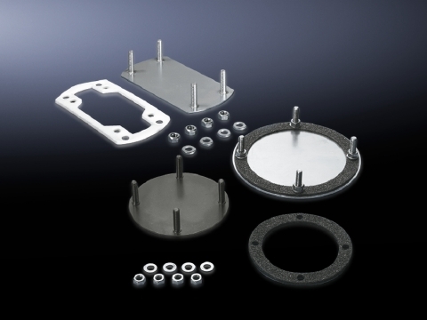 Support section CP 40, stainless steel, Solid