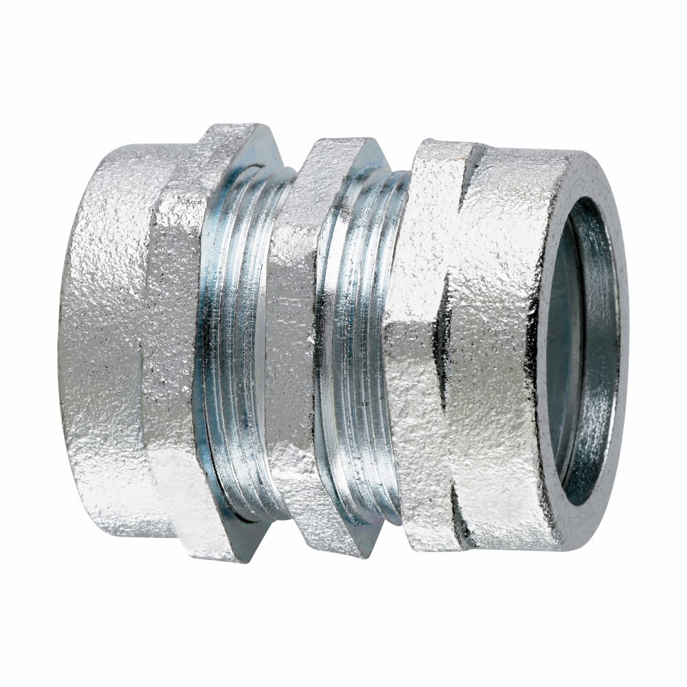 CPR21 Compression Coupling, 1/2 in, For Use With Rigid/IMC Conduit, Malleable Iron
