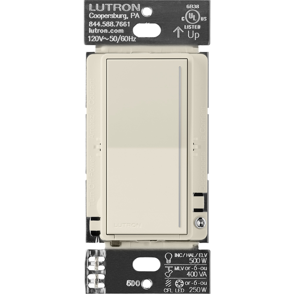 RadioRA 3 Sunnata RF companion dimmer, 120 V, 50/60 Hz, 0.2 W, pumice