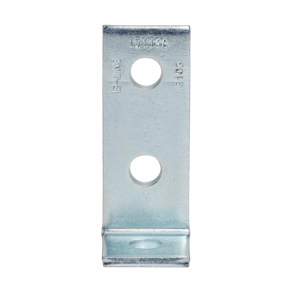 Eaton B-Line series corner angle, 4.12" H x 4.12" L x 1.62" W, Steel, Electro-plated, 1/4" Gauge
