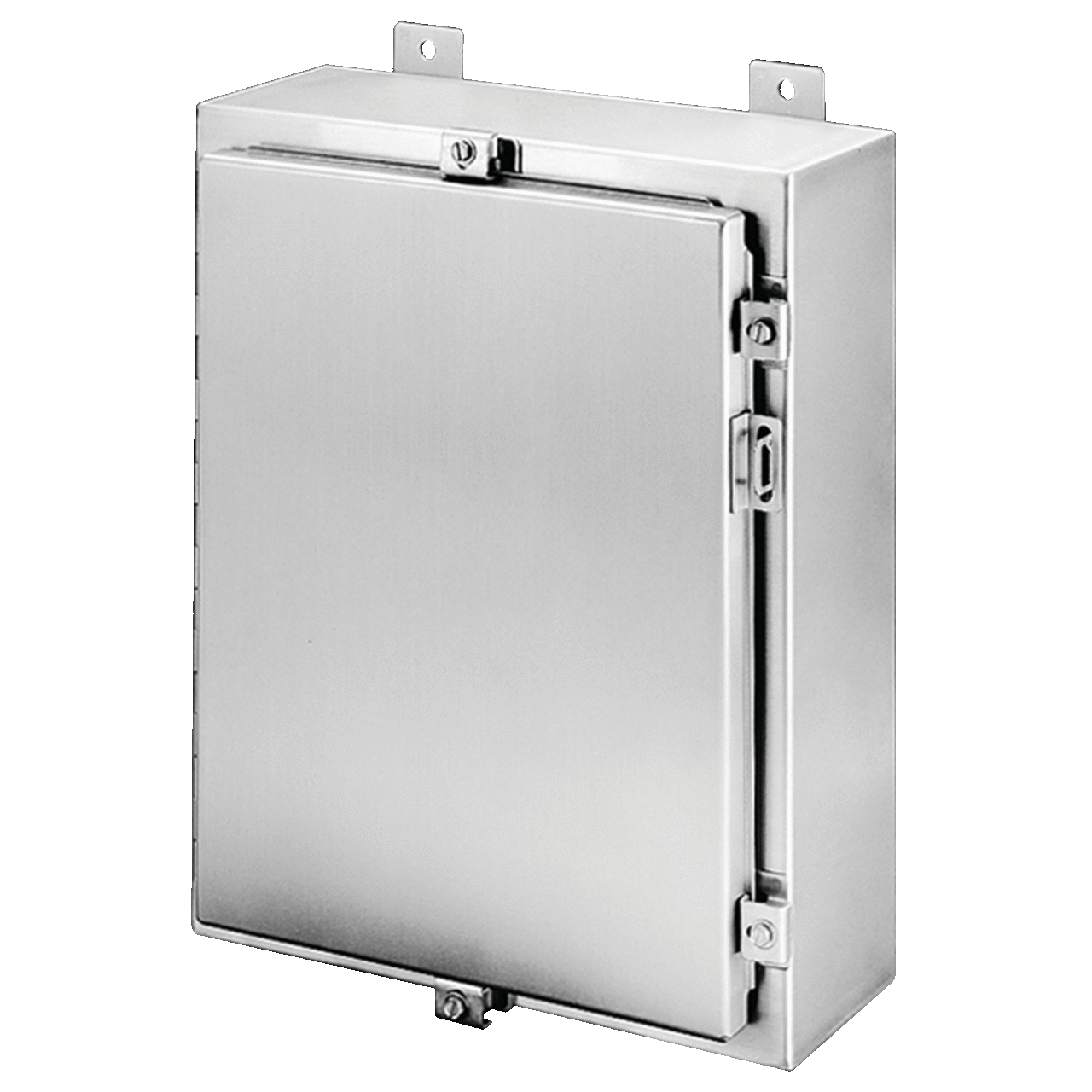 Wallmount Hinged with NEMA Clamps Type 4X, 24x20x10, Brushed, SS304