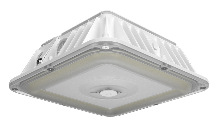 VAN17 50/40/30W 8"X8" FIELD ADJUSTABLE 3000K/4000K/5000K PHOTOCELL WHITE