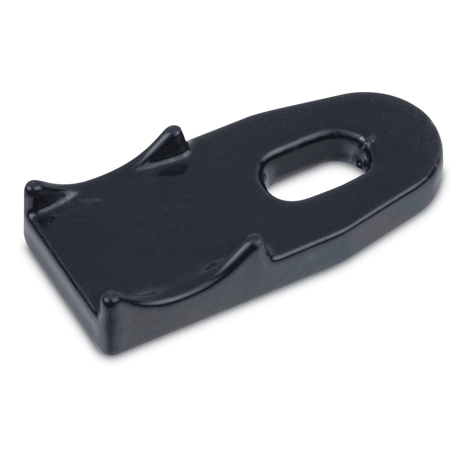 PVC Coated Clamp-Back Spacer, Pipe Size 2 Inch/53 Metric, Use with One-Hole Pipe Strap, Malleable Iron, Dark Gray