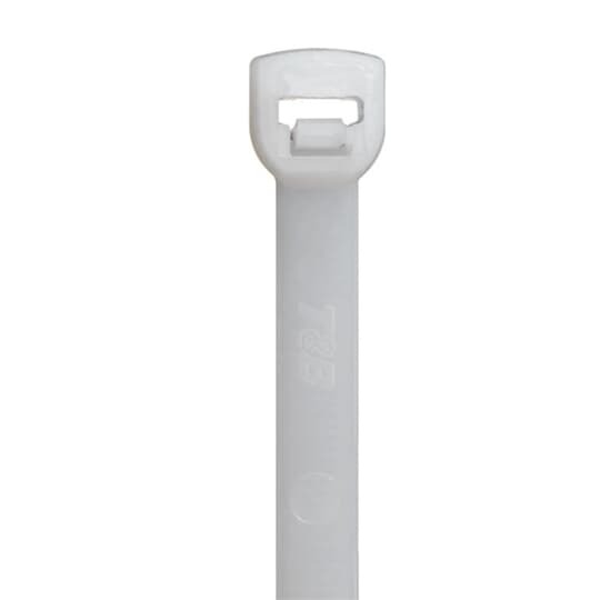 Heavy Duty Cable Tie, Natural Polyamide (Nylon 6.6) for Temperatures up to 85 Degrees Celsius (185 F) for Indoor Applications, Length of 457mm (18 Inches), Width of 7.6mm (0.3 Inch), Thickness of 2mm (0.08 Inch), Tensile Strength Rating of 534 Newtons (120 Pounds)