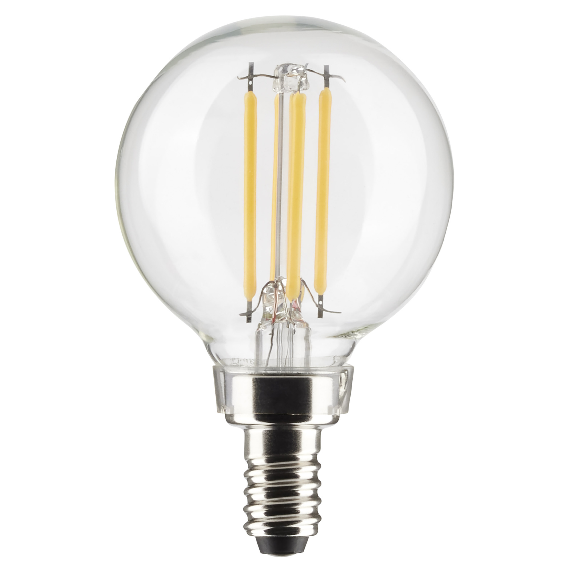 5.5 Watt G16.5 LED Lamp - Clear - Candelabra Base - 90 CRI - 3000K - 120 Volts