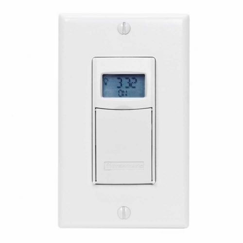 The DIGITAL AUTO-OFF TIMER 20A 24-277V WHITE Upgrade digital with this Decorator Auto-Off In-Wall Timer. These timers provide flexibility, easy installation, and silent operation. The timers provide a  to-the-second accuracy time range from 1 second to 24 hours.