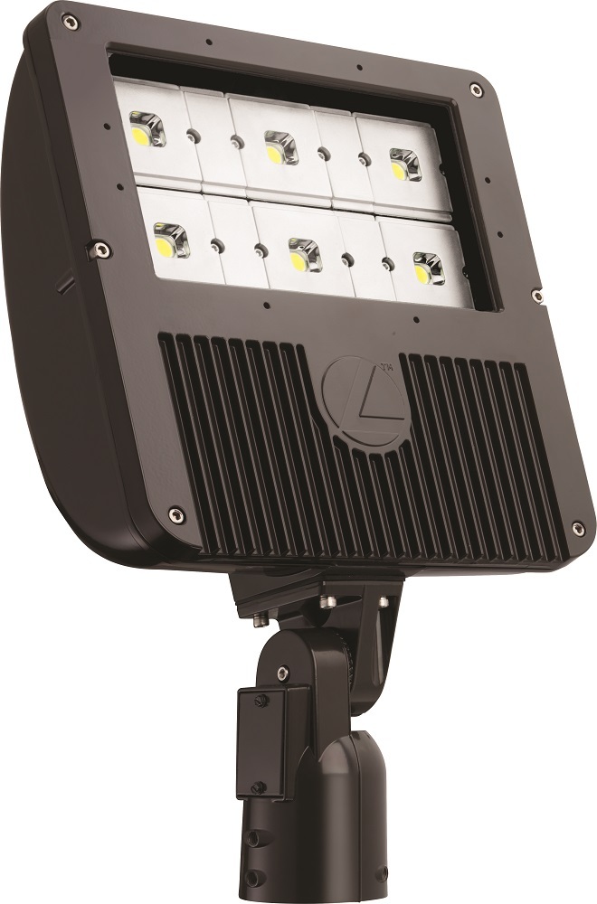 D-Series Size 2 LED Flood Luminaire, LED, 6 light engines, Package 1, 50K color temperature, Integral Slipfitter, SKU - 236CXG