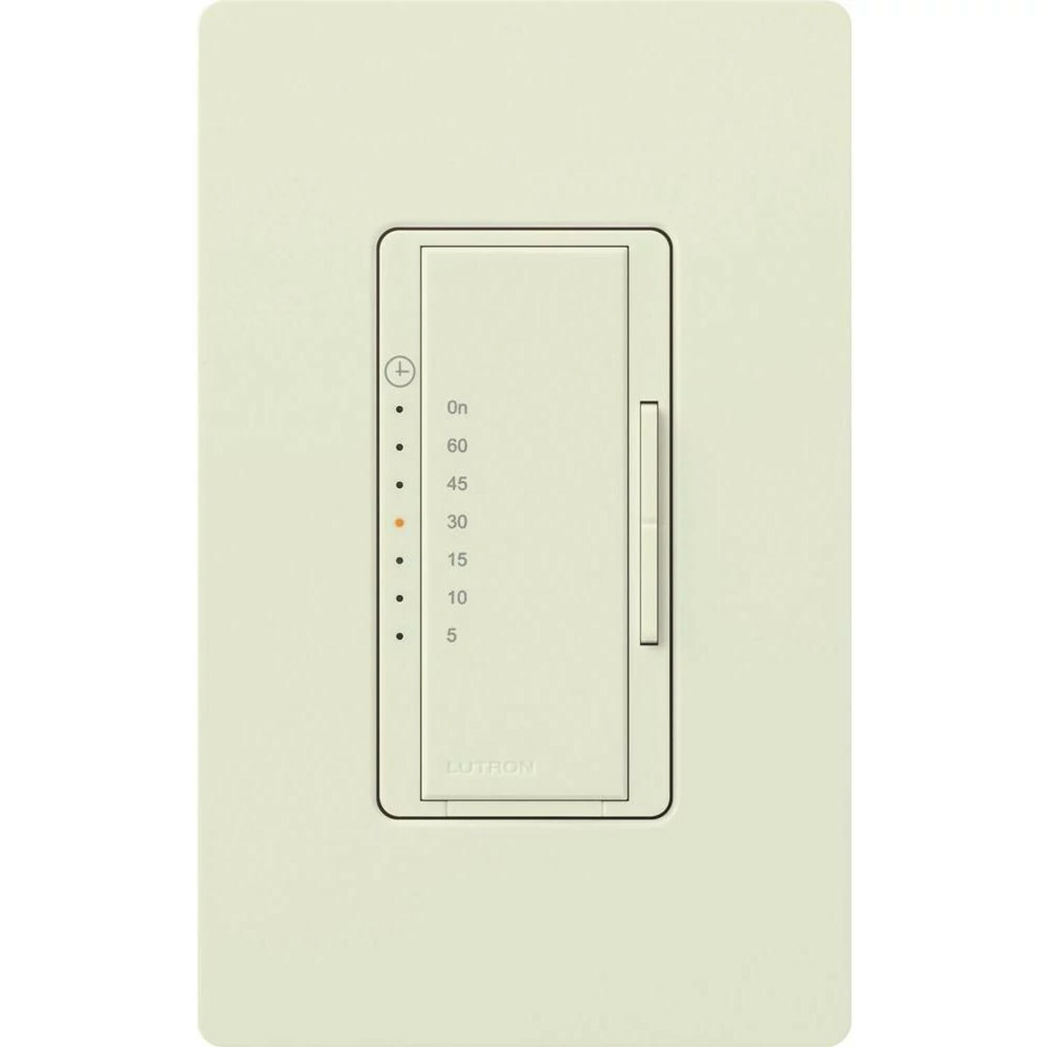 Maestro Countdown Timer, Multi-location/single-pole, neutral required, 120V/600W/VA (5A) in biscuit