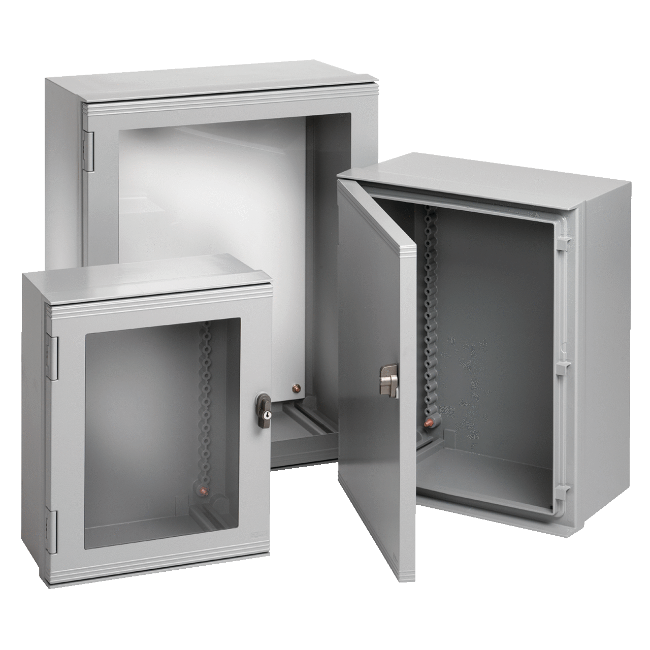 Ultrx Enclosure Solid Door Type 4X, 1000x800x300mm, Lt Gray, Fiberglass