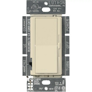 Diva LED+ Dimmer - Satin Finish,  LED, Incandescent/Halogen, 3-way/single-pole, 150W LED or 600W inc/hal in eggshell