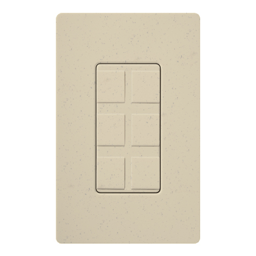 Claro 6-Port Frame, Satin, field customizable in stone