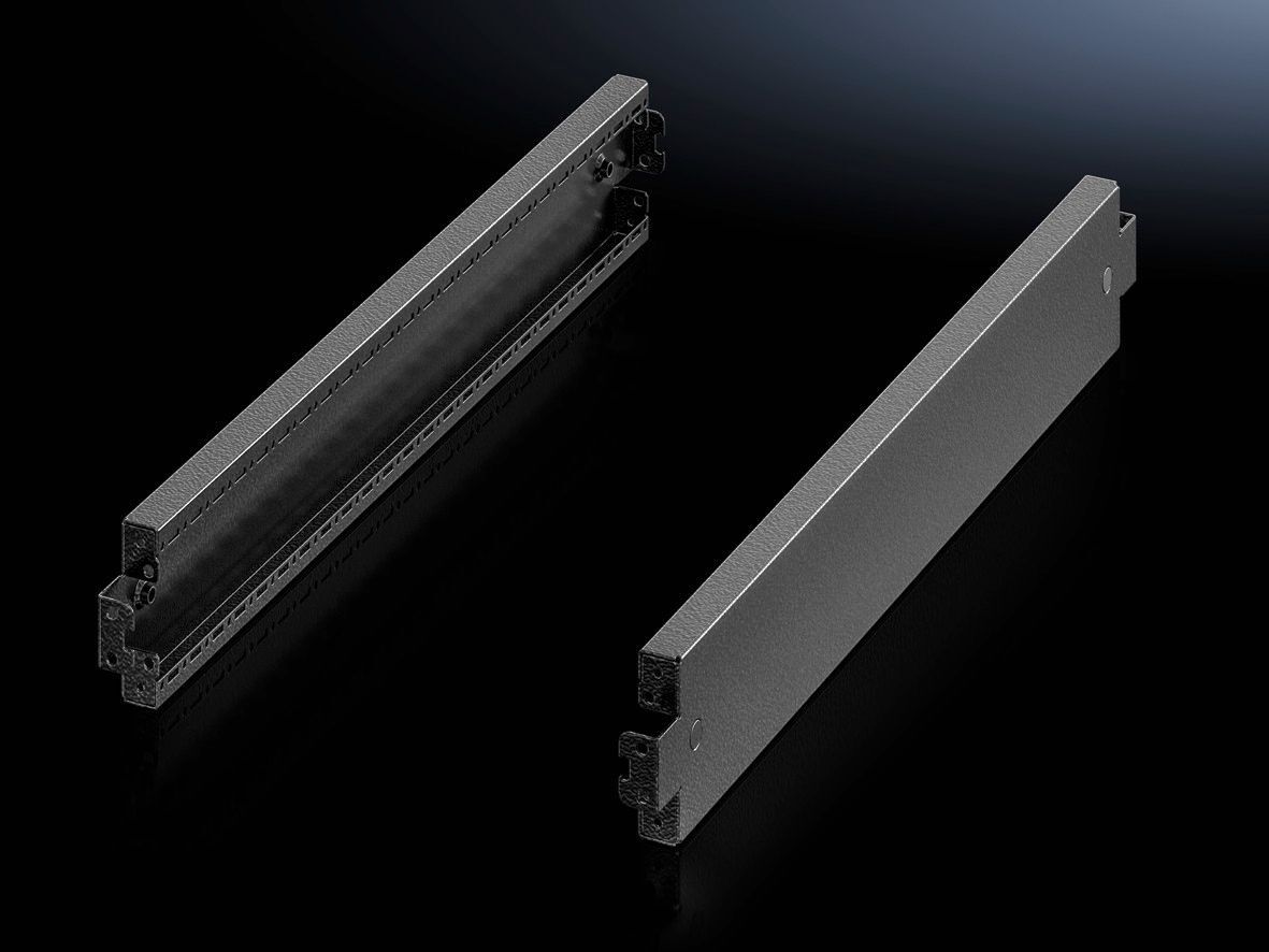 VX Base/plinth trim panel, side, H: 100 mm, for D: 600 mm, carbon steel