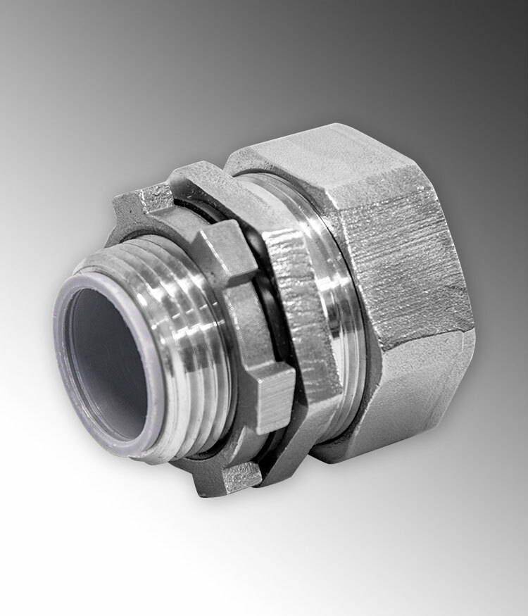 Rigid Stainless Steel 316 Flex Connector Straight 3/4" Trade Size
