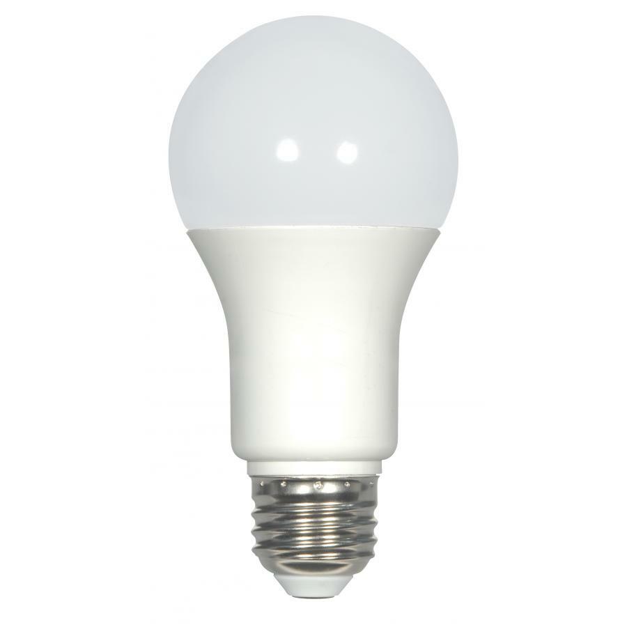 9.8 Watt - A19 LED - 3500K - Medium Base - 220' Beam Spread - 120 Volts