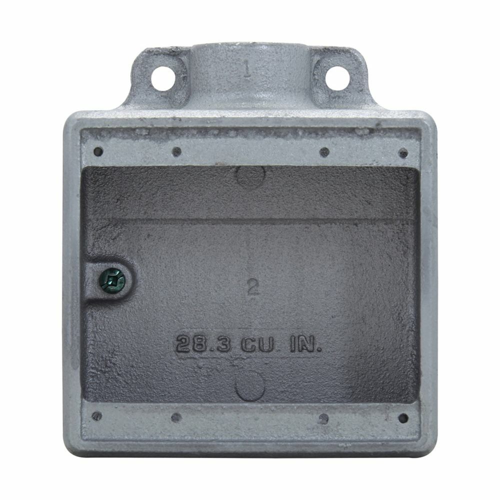 Eaton Crouse-Hinds series Condulet FD device box, Deep, Feraloy iron alloy, Two-gang, 1"