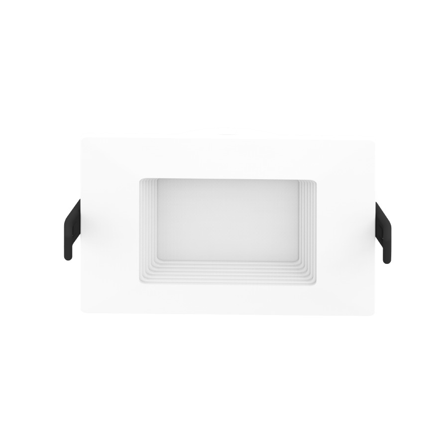 WAFER FA 4" SQUARE 9W 550LM CRI90 5CCT 120V TRIAC BAFFLE WHITE