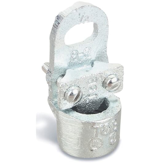 Conduit Hub Ground Clamp for Wire Range 8 - 4/0, Conduit Size 1 1/4