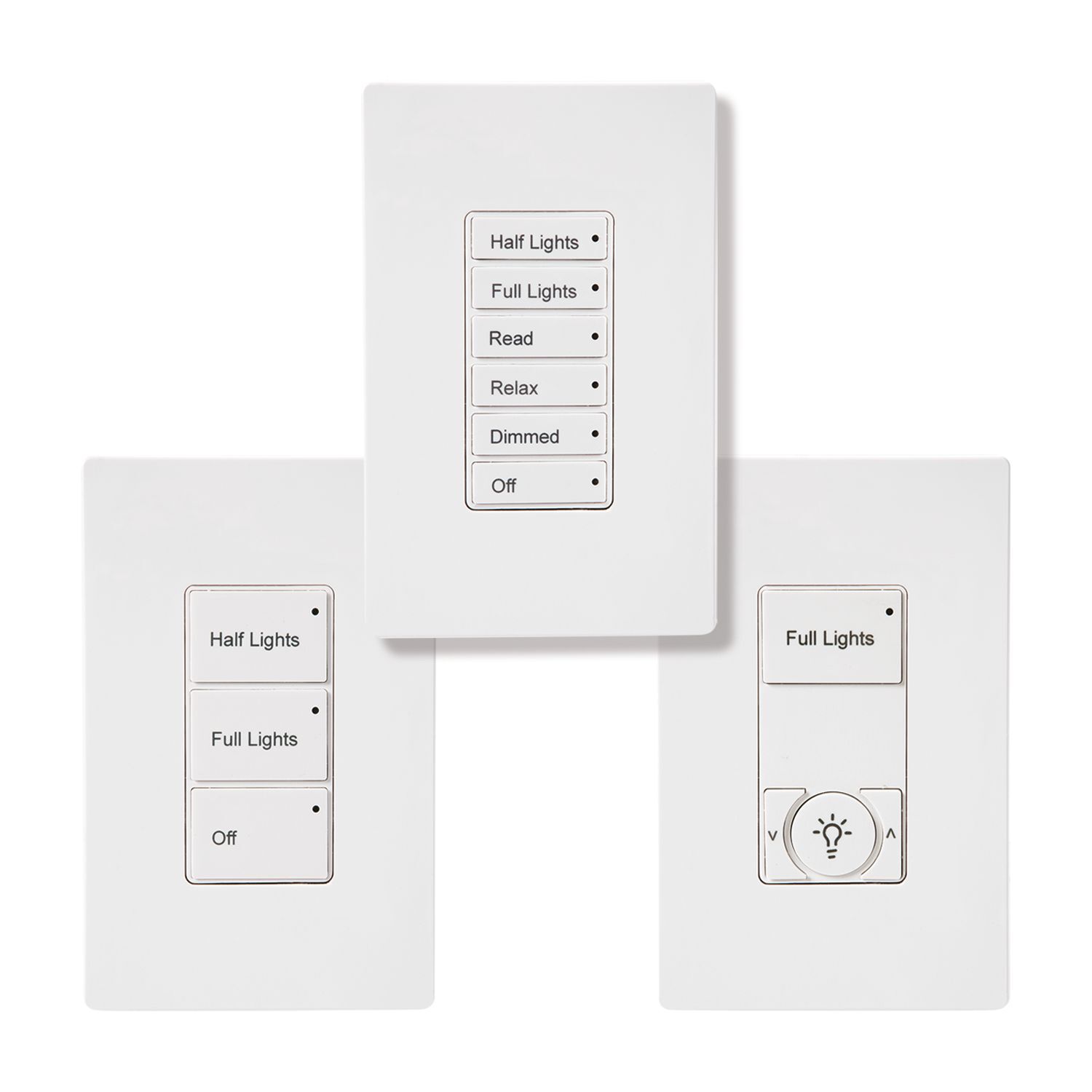 WaveLinx Pro, 1 Button large wallstation,  Standard Engraving, White