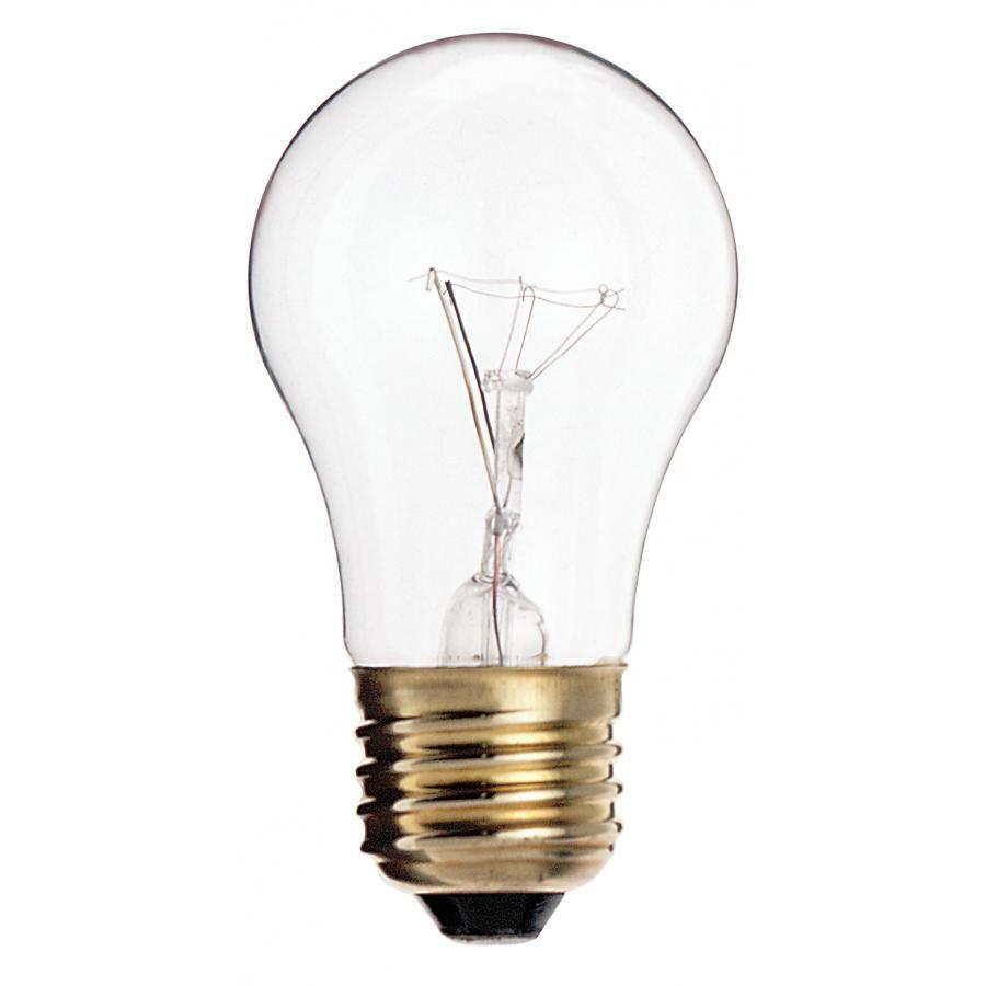 40W A15 Incandescent Clear 2500 Avg Rated Hrs 290L E26 Base 130V 4PK
