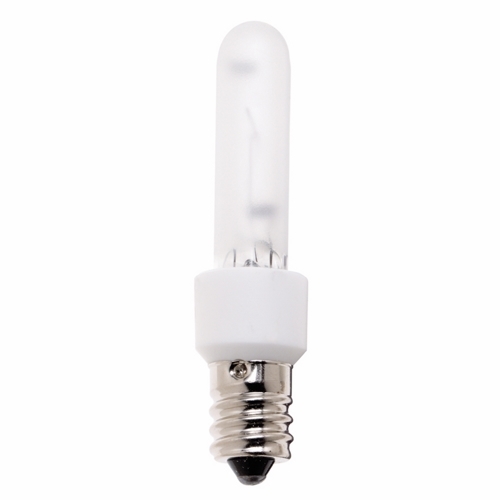 Halogen Xenon Speciality Lamp, Designation: KX40FR/3M/E12, 120 V, 40 WTT, T3 Shape, E12 Candelabra Base, Frosted, CC-8 Filament, 3000 HR, Lumens: 560 LM Initial, 2-7/16 IN Length, 3/8 IN Diameter