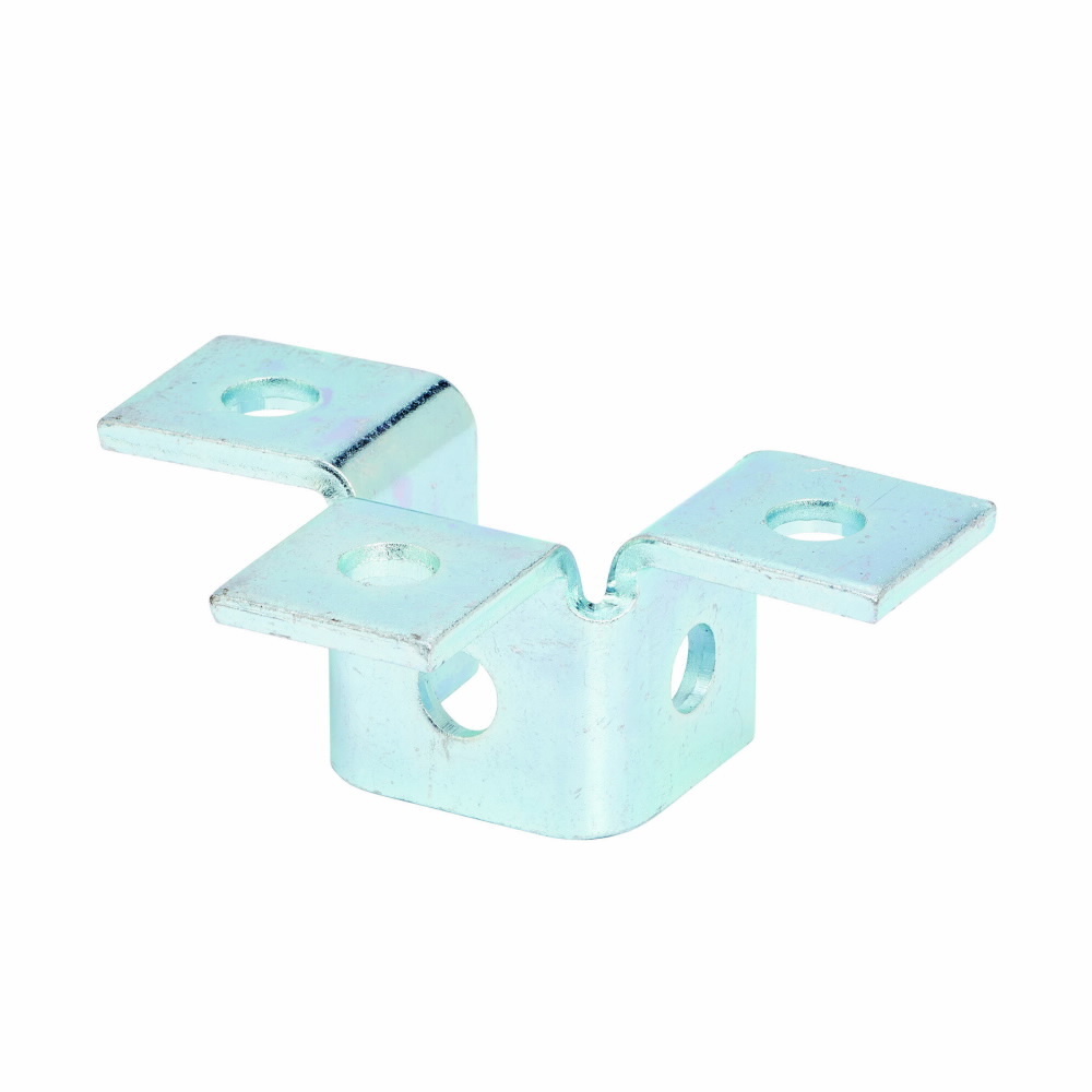 Eaton B-Line series wing connection, 2.06" H x 5.43" L x 1.68" W, Steel, Electro-plated, 1/4" Gauge