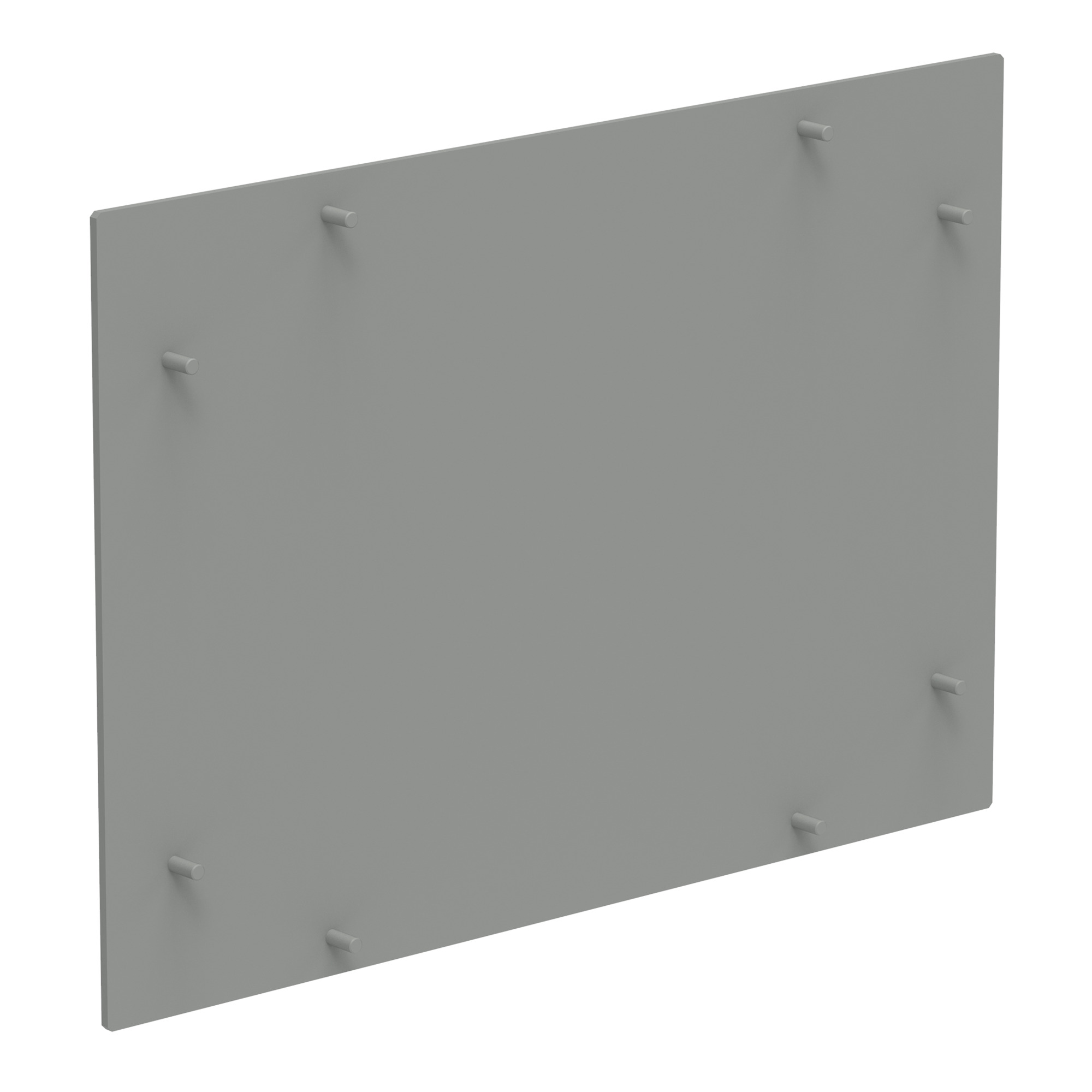 Replacement Front Plate for Concept HMI, fits 550x600mm, Lt Gray, Aluminum