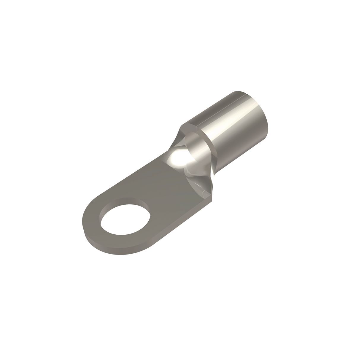 Non-Insulated Brazed Barrel Copper Terminal; Accommodates: 4/0 AWG Str Code/Flex (95-120mm); Stud: 1/2"; Length: 2.20"