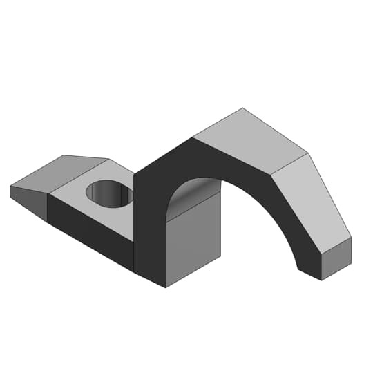 1/2 Inch Pipe Strap, Malleable Iron, 1 Hole for Use with EMT Conduit