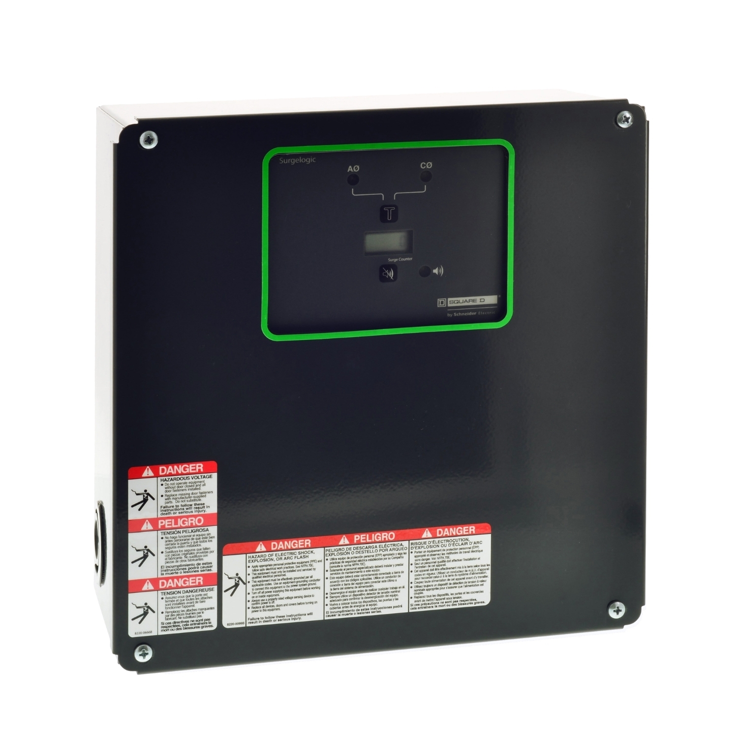 Surge protection device, Surgelogic, EMA, 240kA, 240/120VAC delta, 3 phase, 4 wire, NEMA 1