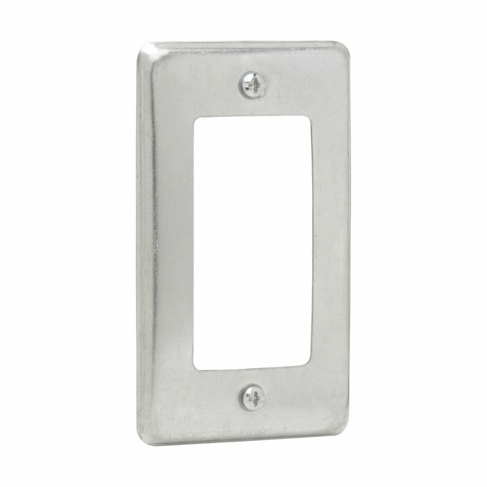 Eaton Crouse-Hinds series Utility Box Cover, Steel, For GFCI device