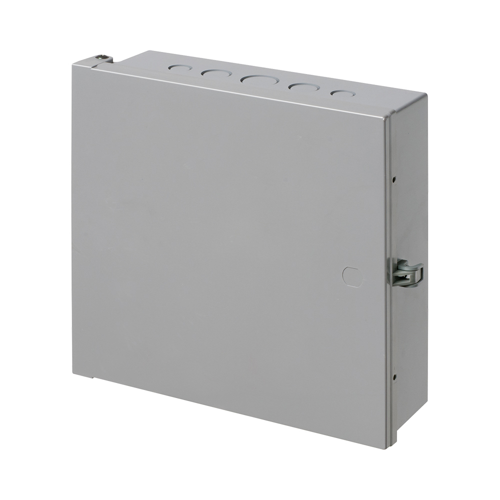 Outdoor rated non-metallic enclosures, NEMA3R. Gray, 11 x 11 x 3.5.